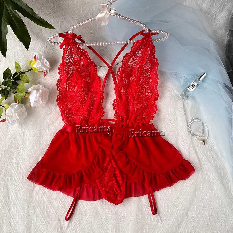 Sexy Lingerie Woman Lace Transparent Underwear Brief Sets Delicate Bra Panties Erotic Sets Lingerie Set Erotic UnderwearXJ241205