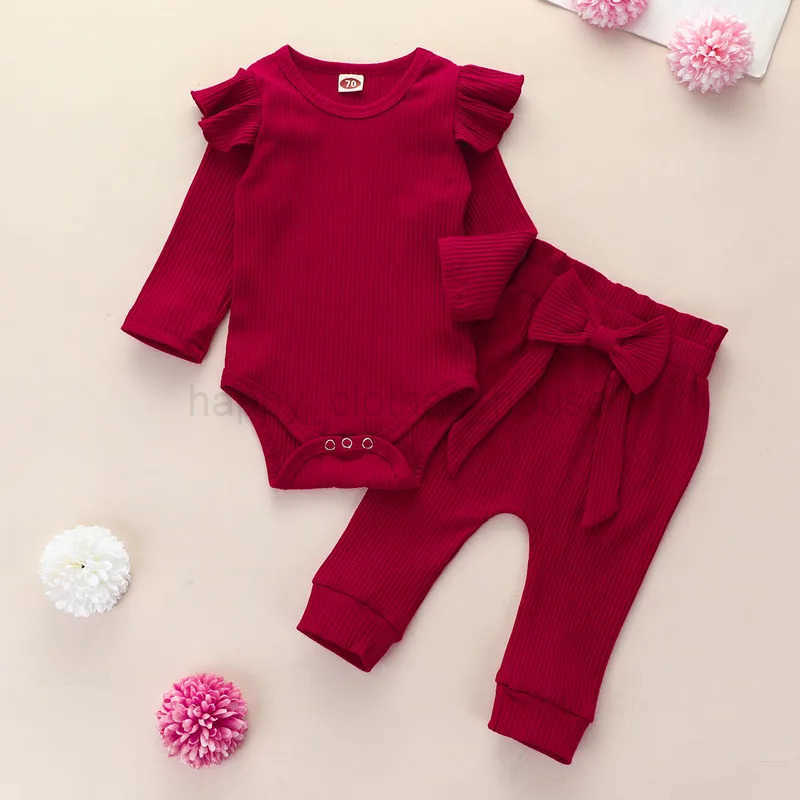 Infant Autumn Baby Girl Clothes Pant Sets Spring Autumn Newborn Childrens Top and Bottom Clothes Sets Baby Items ClothingXJ241205