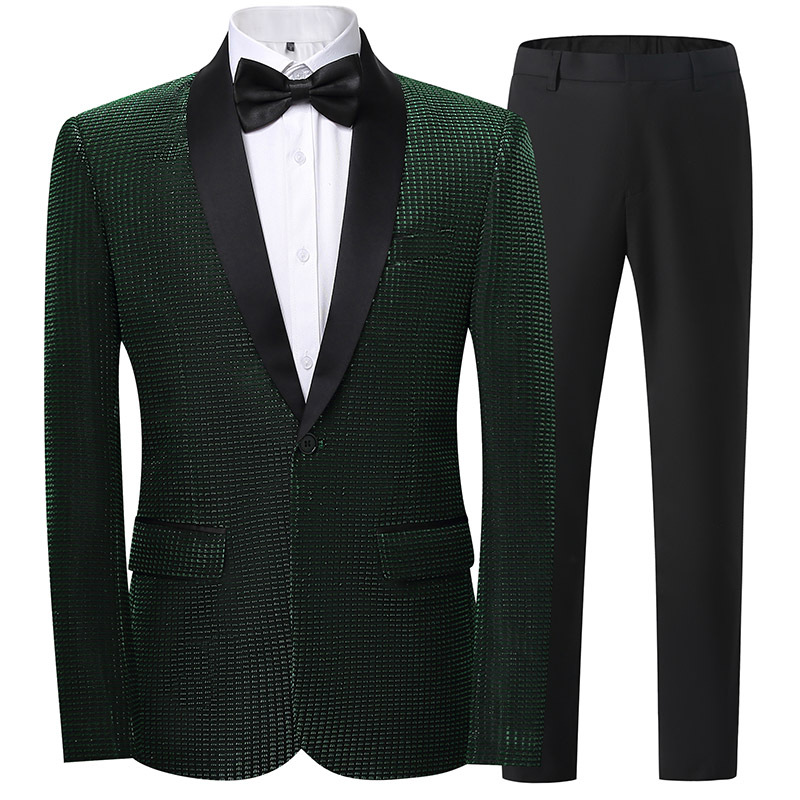 H409 Groom suit men's suit slim fit Korean style wedding
