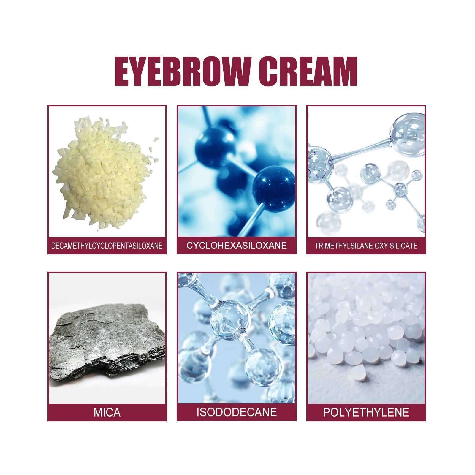 3Color Eyebrow Pomade eyeliner gel Waterproof Long Term Colored Engraved Eyebrow gel with Brush eyeliner Punch Pencil SetW241205