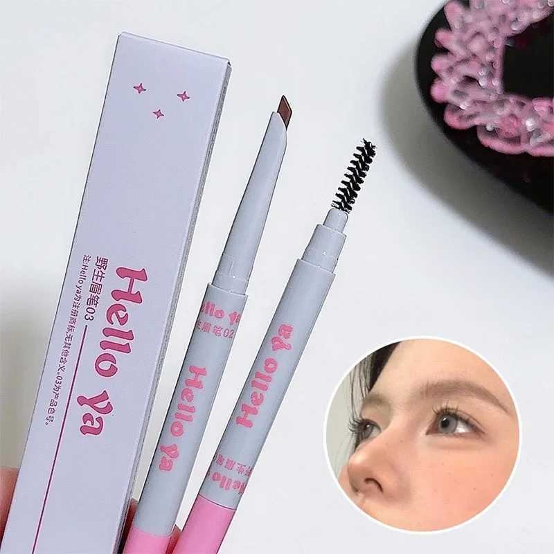 2-inch Eyebrow Pencil Professional Womens Makeup 4-color Waterproof Eyebrow Tattoo Brush Durable Eyebrow Pen W241205