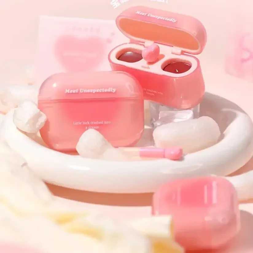 GOGO TALES Double Lip Gloss Mirror Finish Nude Color Korean Lipstick Matte Non-Sticky Lip Mud Long-Lasting Vegan MakeupXJ241205