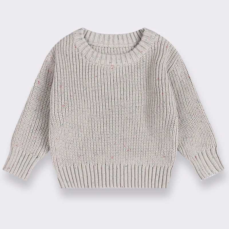 Childrens winter sweaters girls boys knitted Pullover cotton knitted childrens sweaters casual thick cable knitted baby sweaters W241205