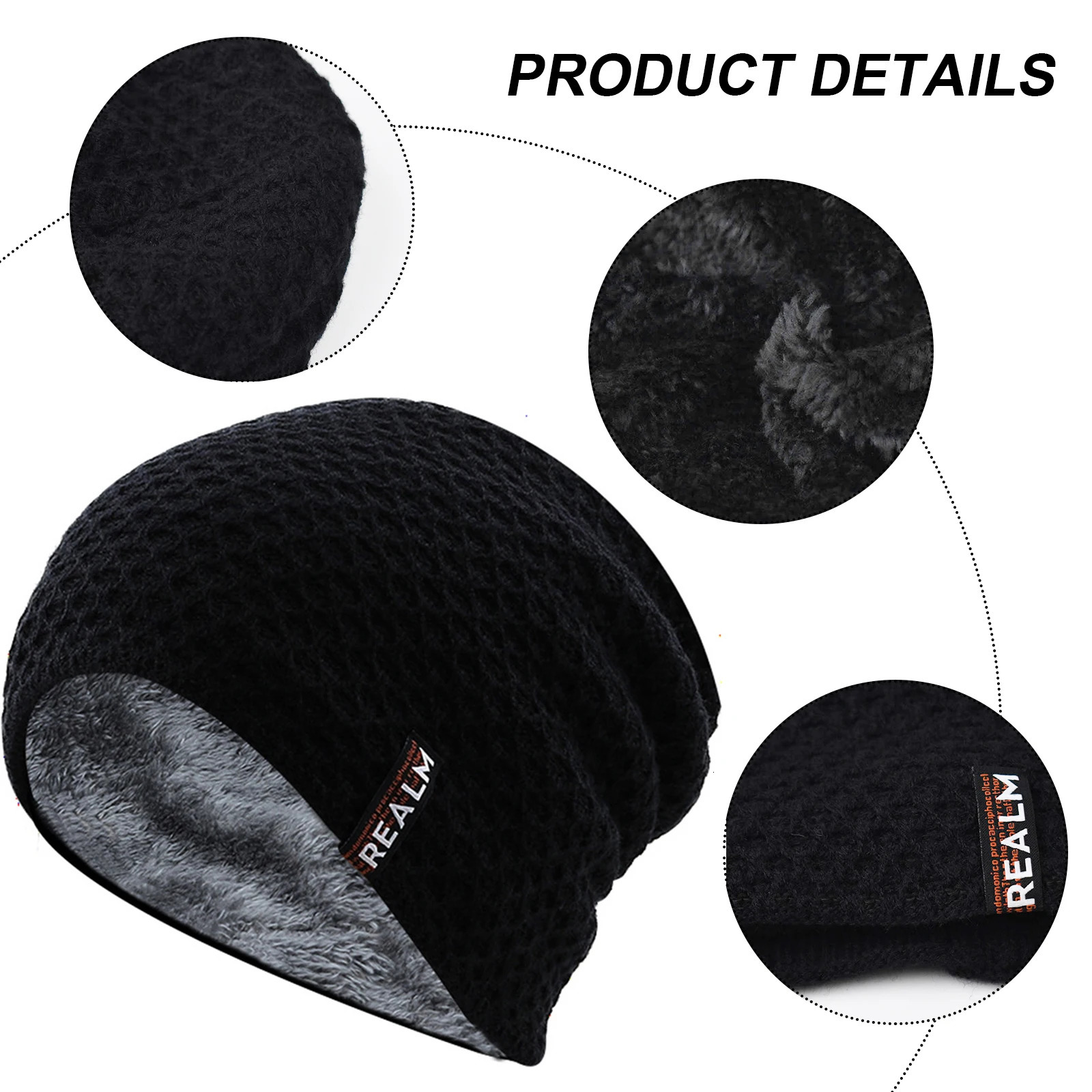 Womens Knitted Hat Womens Silk Scarf Womens Hat High Elasticity 5-Color Soft Breathable Lightweight Slow Bean 241205