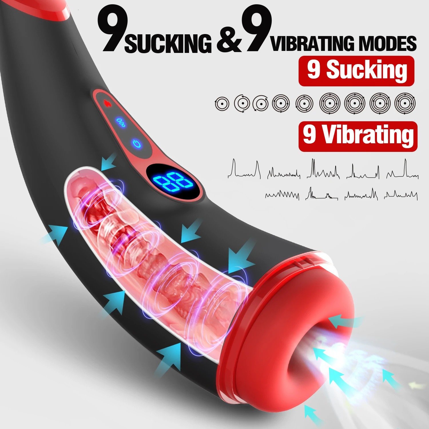 Automatic Male Masturbator Sucking Machine Vibrating Heating Masturbation Goods Blowjob Adult Supplies Sex Toy for Men 241205