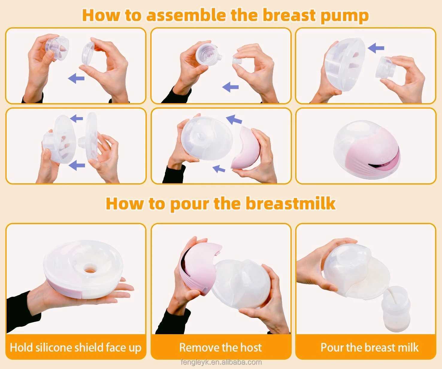 Breastpumps Electric Wearable Breast Milk Pump Machine Handsfree BPAFree USB Charge Painless Wireless Invisible Shelly Breast Milk Extractor S241252
