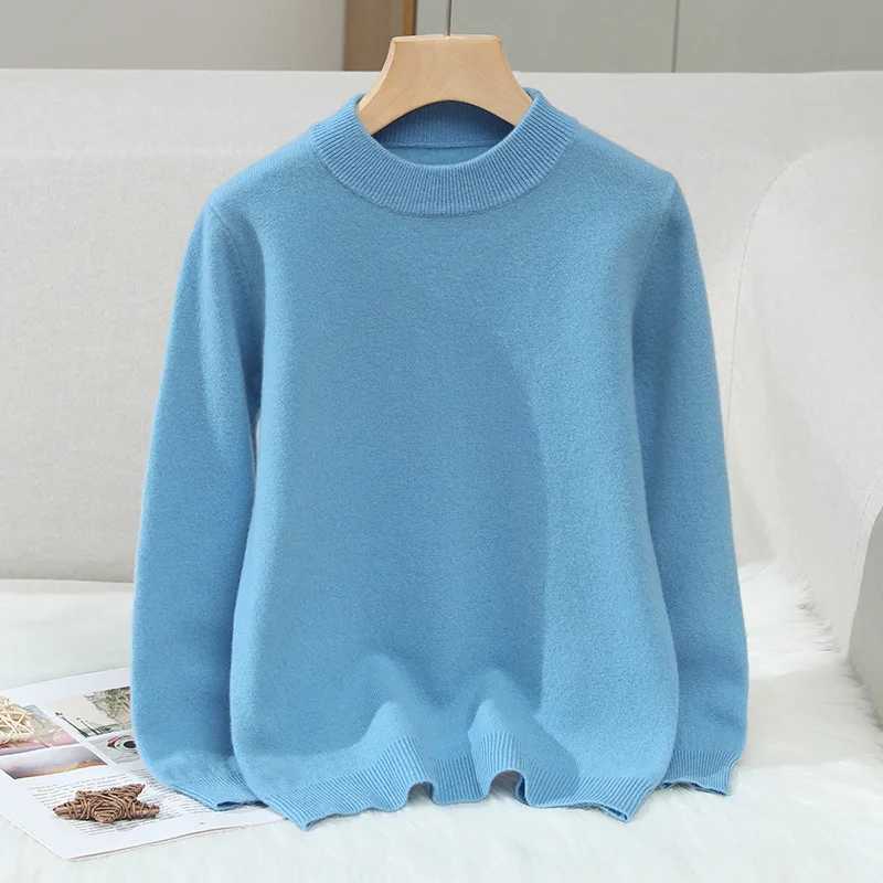 Girls pure cotton floral 100% wool warm winter clothing knitted sweater teenagers cotton long sleeved childrens cashmere coat 1-14 years old W241205