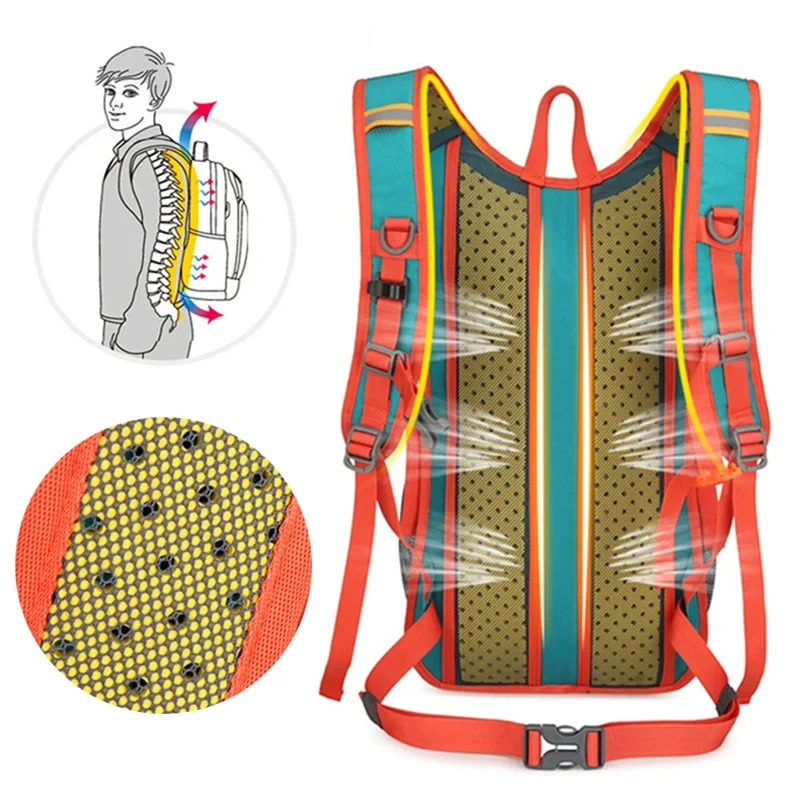 10L Cycling Bag Mountaineering Hiking Climbing Sport Riding Hydration Shoulder MTB Backpack Bike Motorcycle Travel Equipment 241204