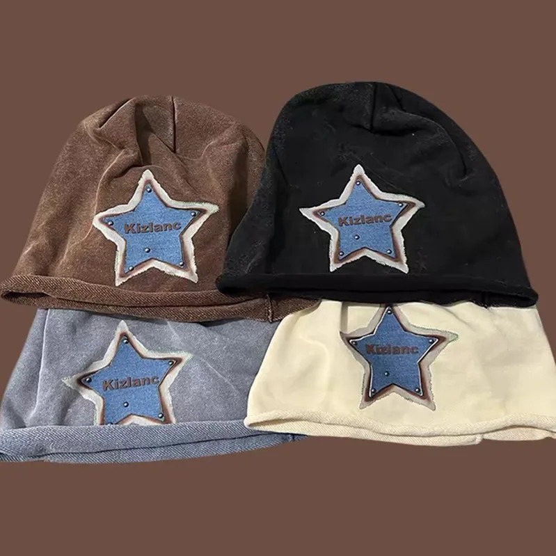 Beanie high-quality wool hat knitted hat Beanies Y2K mens and womens hat skull Beanie Baggy Slouchy Beanie skull hat Kpop drip hat 241205