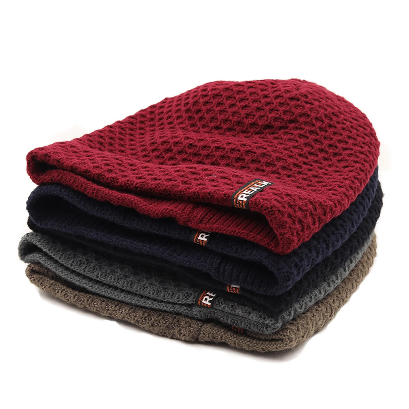 Womens Knitted Hat Womens Silk Scarf Womens Hat High Elasticity 5-Color Soft Breathable Lightweight Slow Bean 241205