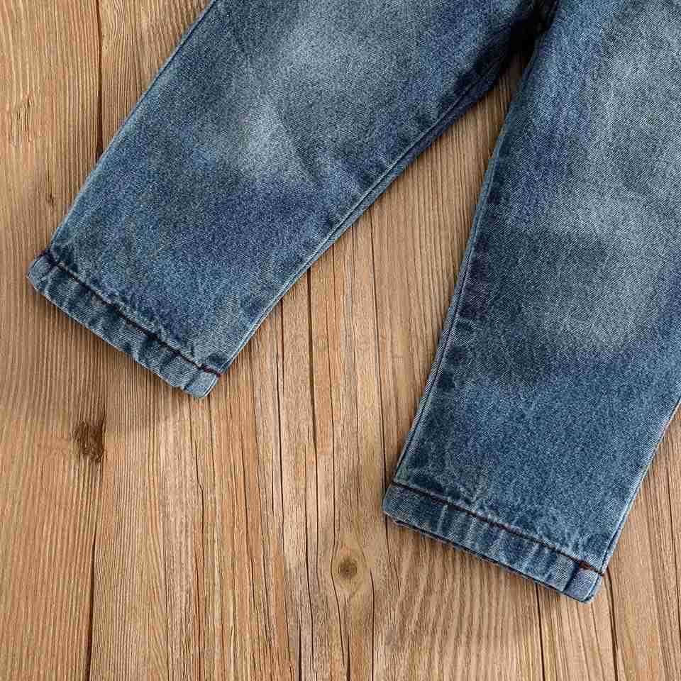 0-24 Months Spring Autumn New Boy Girl And Toddler Elephant Stripe Top Casual Cute Print Jeans SetXJ241205