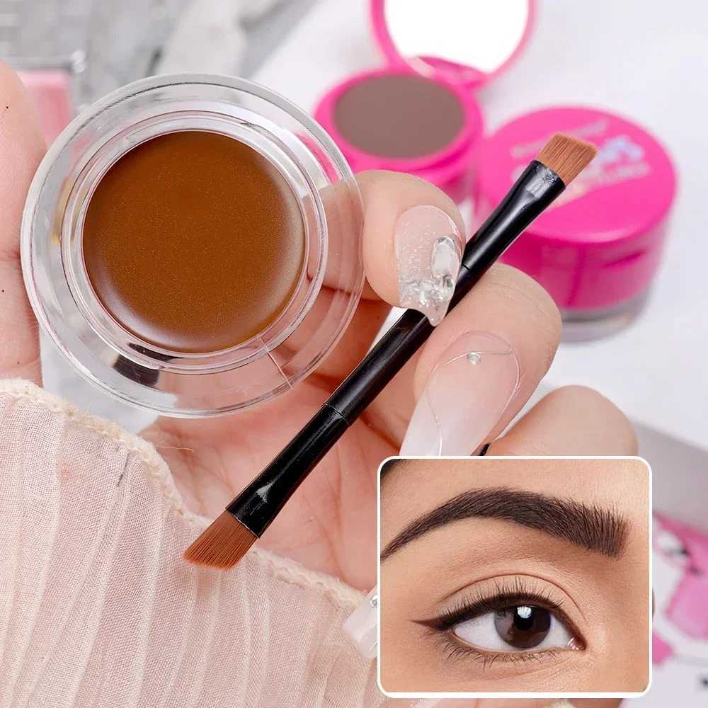 2 inch eyeliner gel fast drying durable eyeliner cream eyeliner makeup with brush waterproof eyeliner enhancer cosmetics W241205