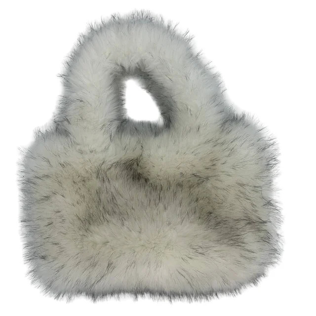 2025S New Free Shipping Designer Bag Fashionable Large Faux Fur Er Womens Handbag Fluffy Soft Plush Shopping Bag Warm Winter Sac