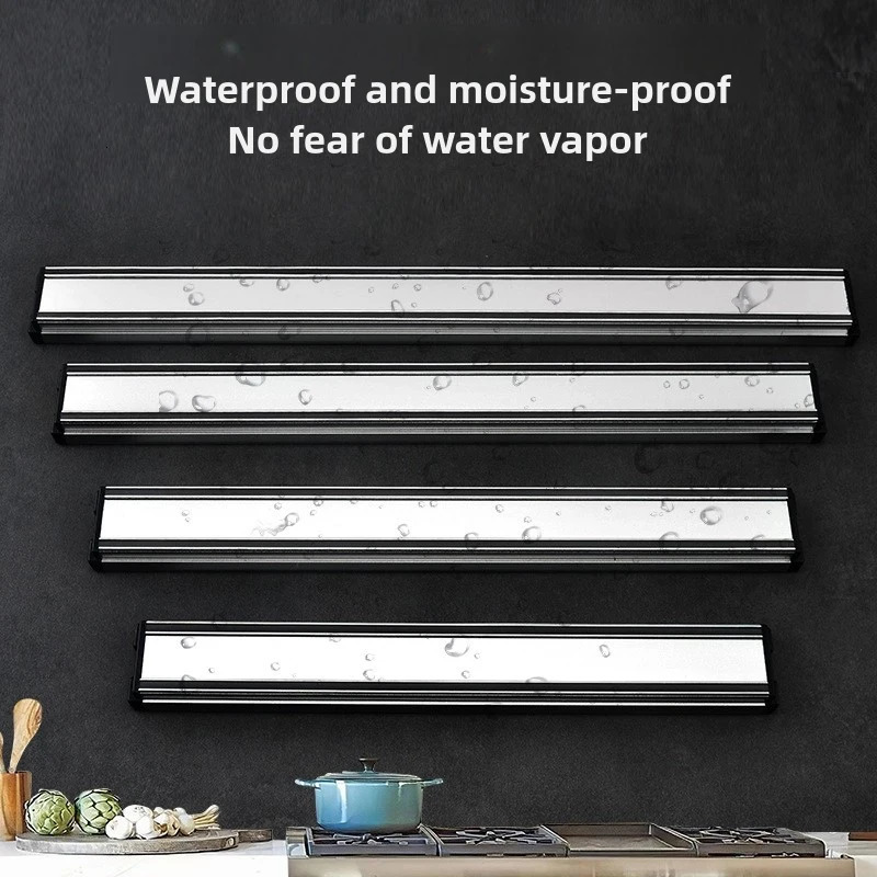3 Sizes Magnetic Knife Holder Stainless Steel Knife Stand Wall Storage Rack Home Magnet Multi-purpose Kitchen Tool 241204