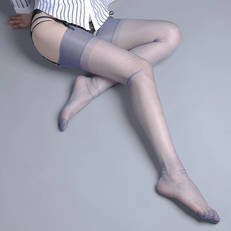 120cm Long Stockings 100 Nylon Nonelastic Thigh High 5D Ultra Thin Transparent Pantyhose 8 Colors Medias De Mujer 241204