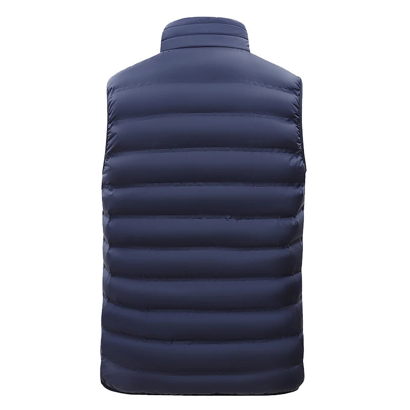 Men Autumn Casual Sleeveless Vests Jacket Mens Winter Warm Thicken Waistcoat Fashion Waterproof Outwear Vest Jackets Male 241204