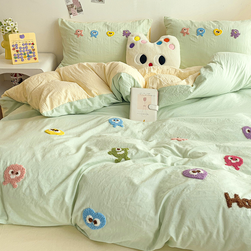 Pure Cotton New Four-season Thin Cute Simple Duvet cover
