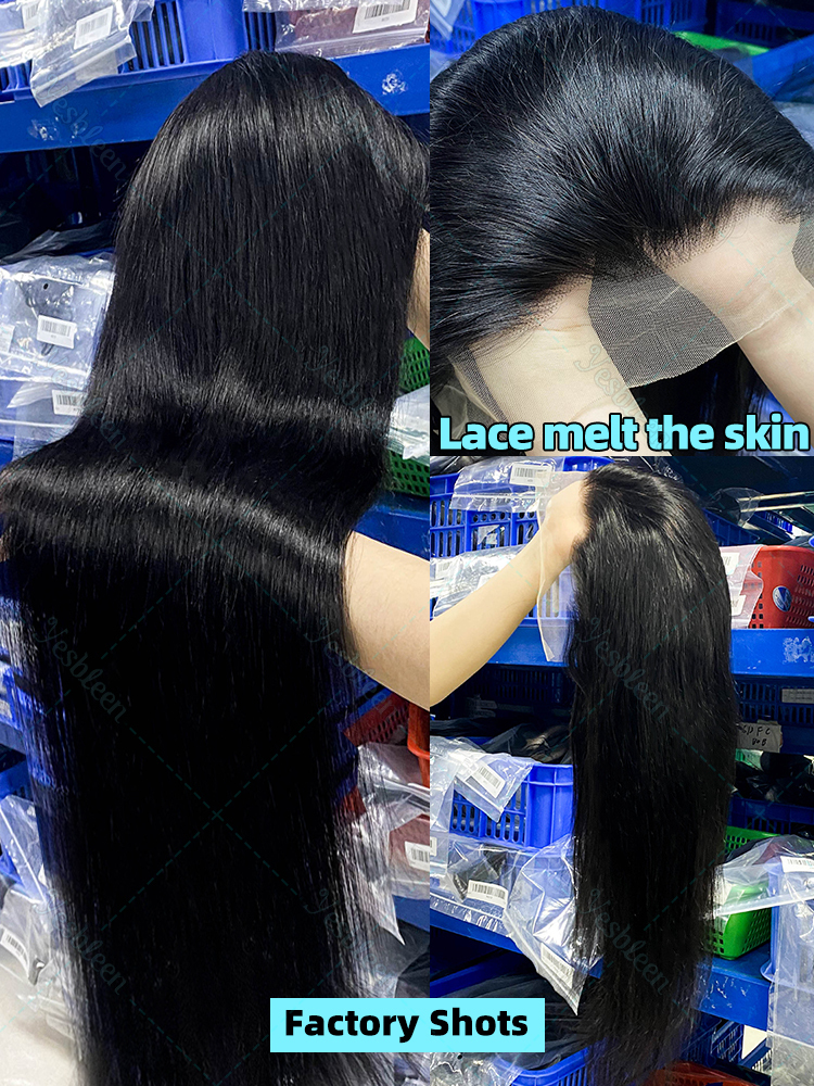 Brazilian 30 38 Inch Straight Frontal 13X4 13X6 Transparent HD Lace Front Wigs Human Hair Pre Plucked 5X5 Closure Wig