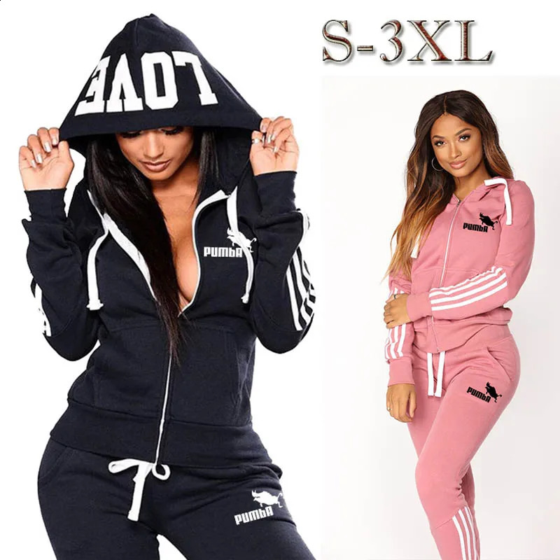 Gym Two Piece Sets for Women Jogging Womens Tracksuit Sports Comfortable Zip Hoodie Outdoors Slim Fit Casual Daily High Quality 241205