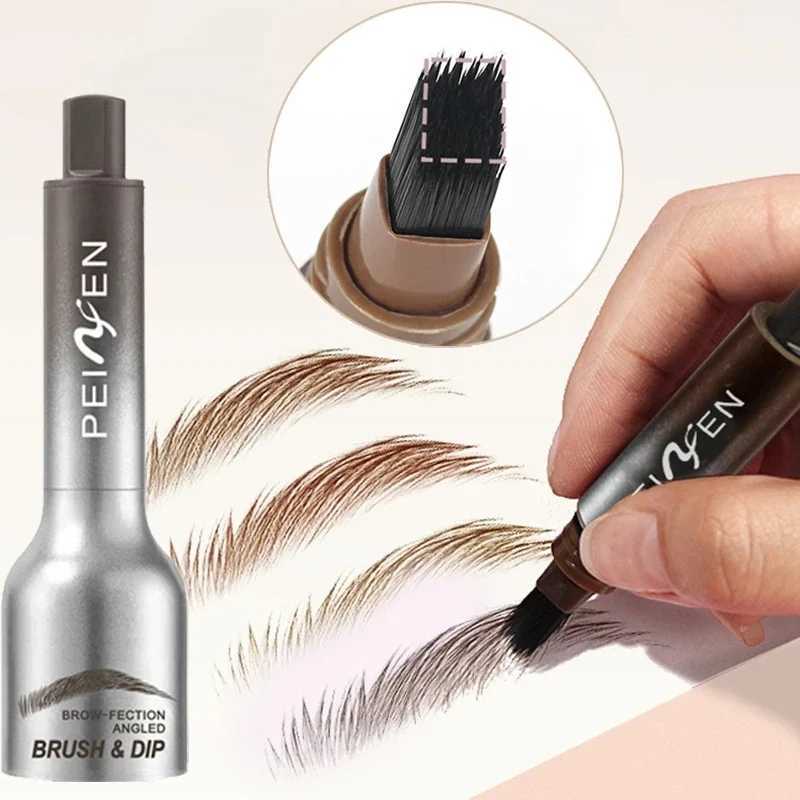 Square brush wild eyebrow painting paste press machine 3D dye immersion eyebrow lasting enhancer cream hair modification and makeupW241205