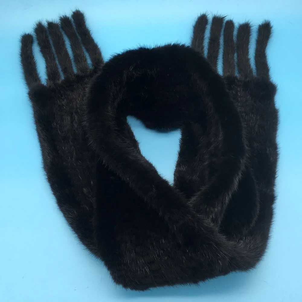 Women Real Mink Fur Scarf Tassels Fashion Knitted 100%Natural Mink Fur Muffler Lady Warm Soft Genuine Fur Neckerchief Wholesale 241225ww