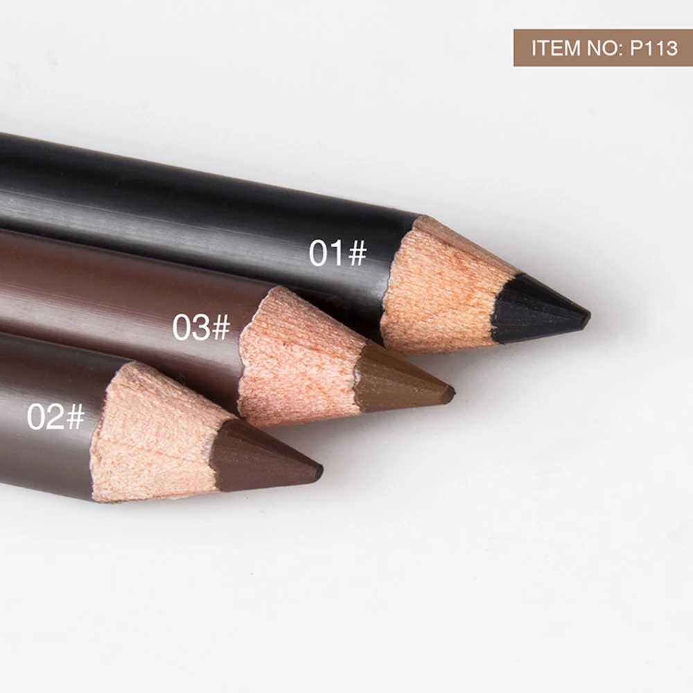 2-piece/set waterproof eyebrow pencil precision eyebrow remover black blonde brown eyebrow pencil long-lasting makeup 3-color cosmeticsW241205