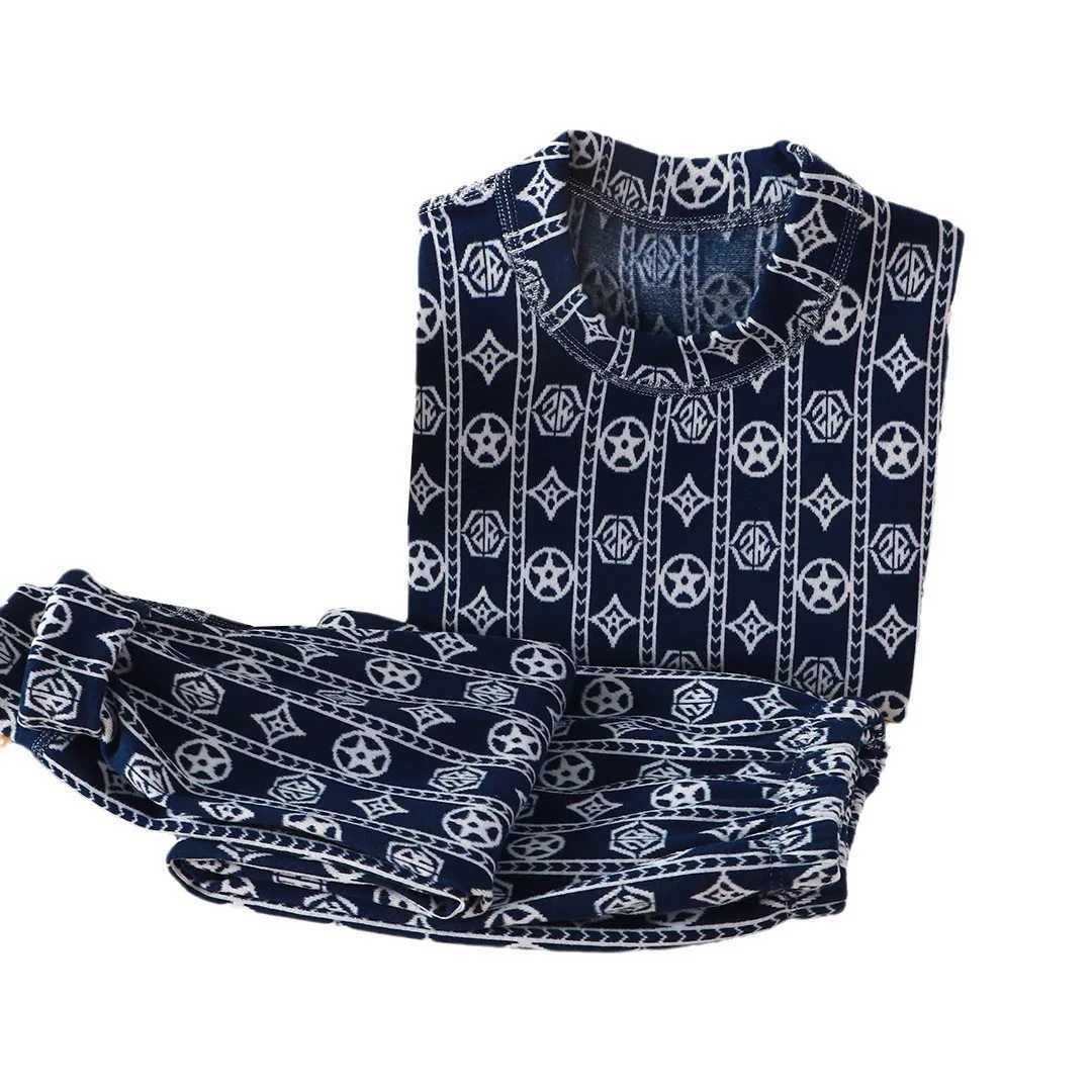 Pajamas Autumn Winter Teenager Girls 2PCS Homewears Cotton Ptinted Fleece Kids Girls Pajamas Warm Skinny Children Girls Sleepwears H241205