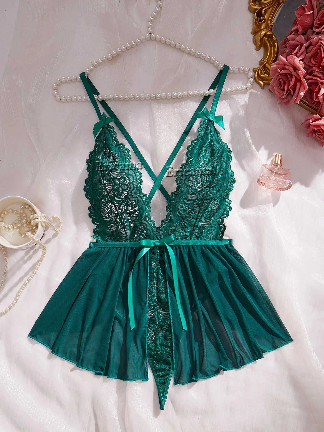 Sexy Lingerie Woman Lace Transparent Underwear Brief Sets Delicate Bra Kit Push Up Breves Sets Thin Sexy Erotic Bras BodysuitXJ241205