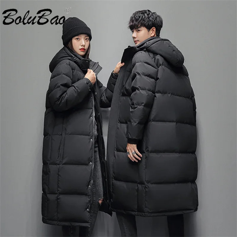 mens down jacket fashionable winter down jacket ultra-thin and warm Korean hooded duck jacket high-quality black mens jacket 241202