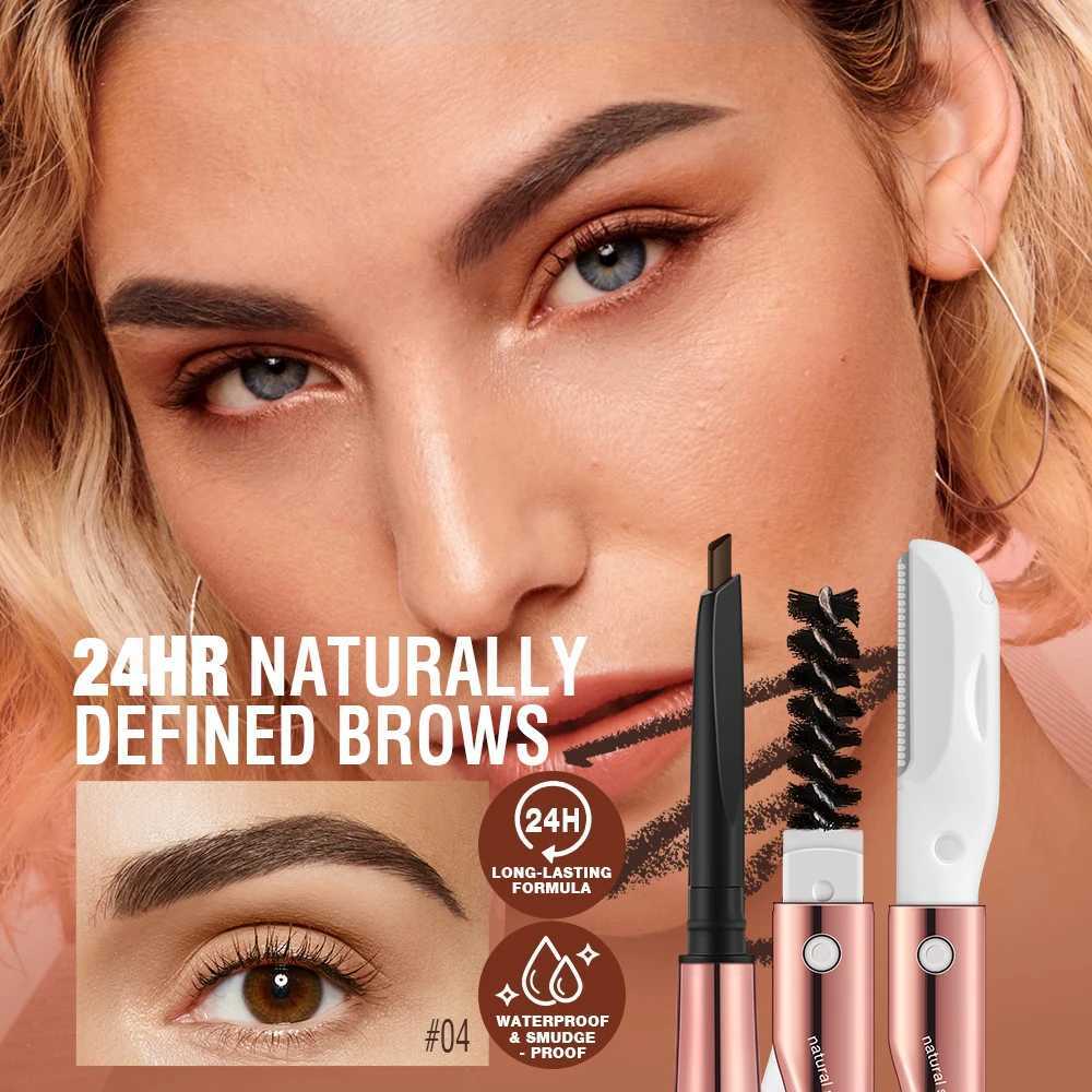 O. Two of them. O3 inner eyebrow pencil with eyebrow trimmer durable precise eyebrow remover natural color waterproof eyebrow pencil W241205
