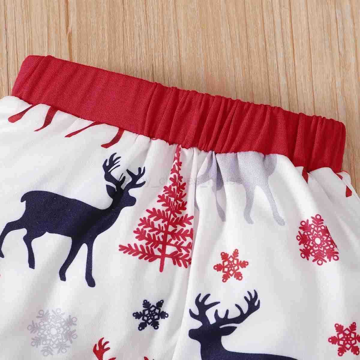 Christmas Clothes 0-18M Newborn Baby Girls Boys Deer Outfits Casual Hooded Sweatshirts Tops Pants 2Pcs Autumn Infant Kids SetXJ241205
