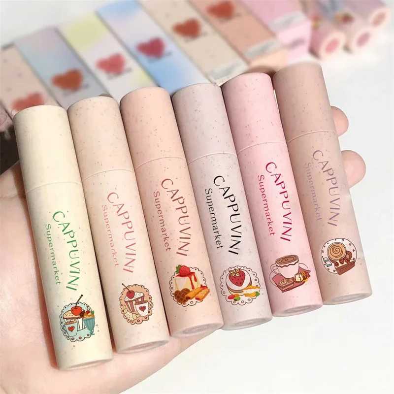 6 Colors Peach Matte Sexy Red Lipsticks Waterproof Lip Gloss Long Lasting Non-Stick Cup Liquid Lipstick Korean Makeup CosmeticsXJ241205
