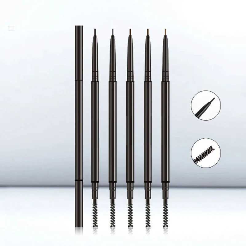 Double end automatic eye shadow pigment cosmetics natural durable paint tattoo eye shadow waterproof black coffee eye shadow pencil W241205