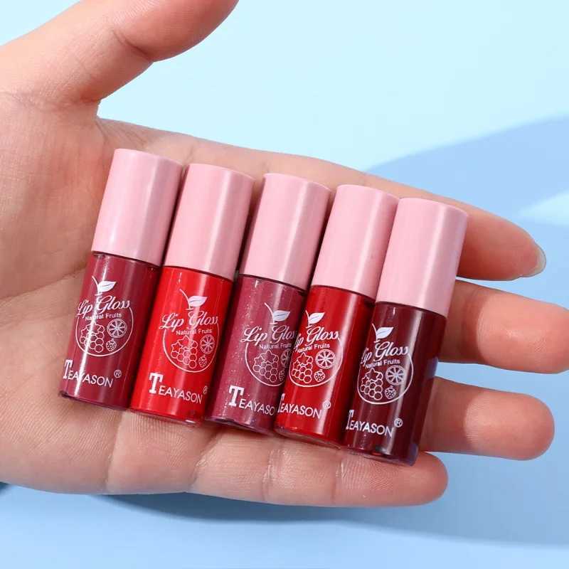 Moisturizing Glitter Lip Gloss Long Lasting Sexy Plumper Pearl Jelly Liquid Lipstick Shiny Mirror Lips Tint Lips Makeup CosmeticXJ241205