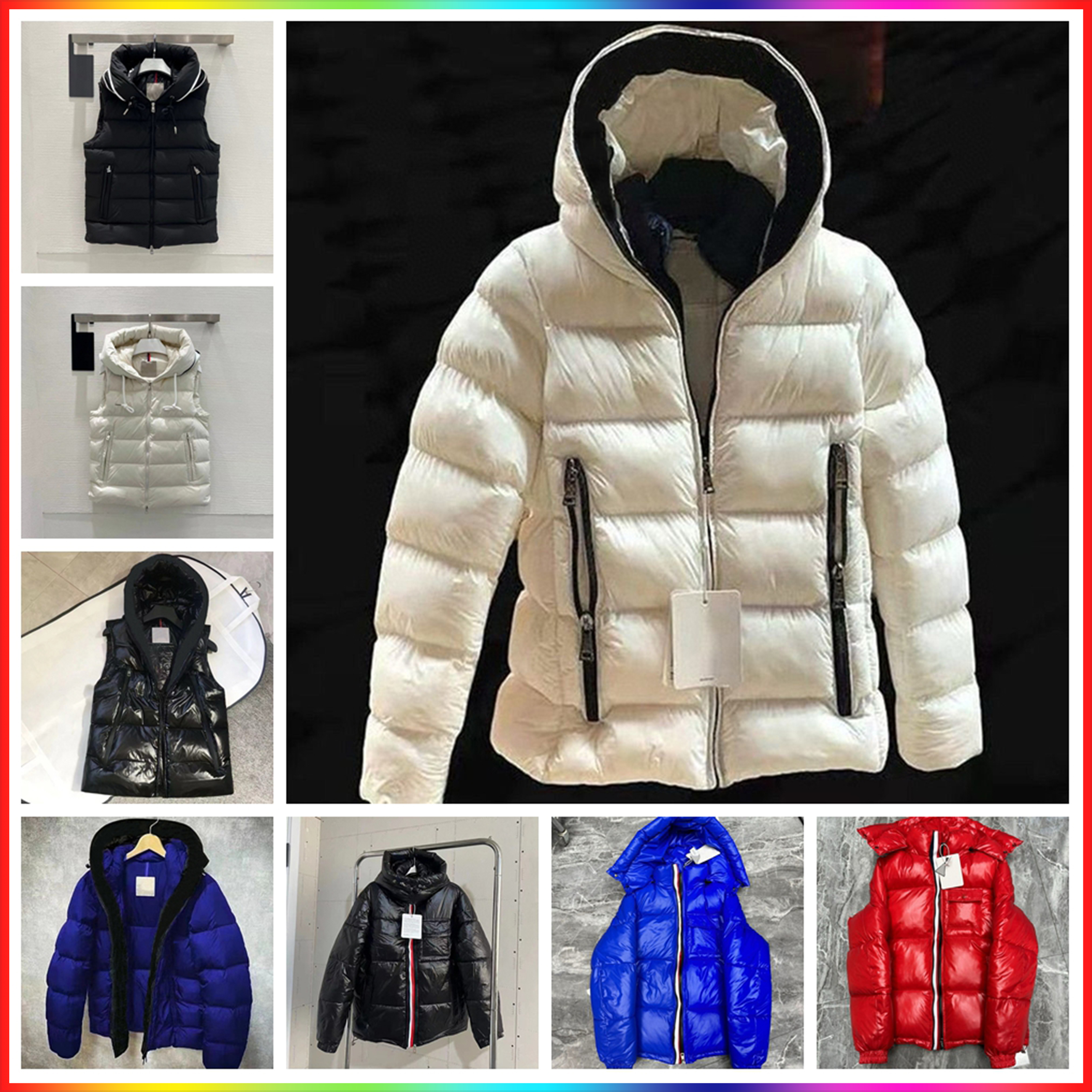 5A New Designer men's White duck down jacket high-quality women Down Jackets Vest 24ss Winter thickening outdoor Jackets Classical Black White down parkas Couple