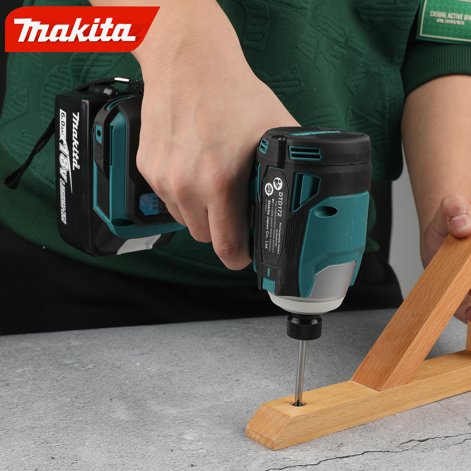Makita DTD172 Impact Driver Drill 180Nm 18V Brushless Moter Cordless Electric ScrewDriver Power Tools For Makita 18V Battery