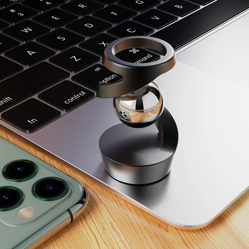 Stress Relief Kinetic Sculpture Gravity Defying Kinetic Desk Toy Desktop Floating Gyroscope for Office Desk Decor for Adults 241204
