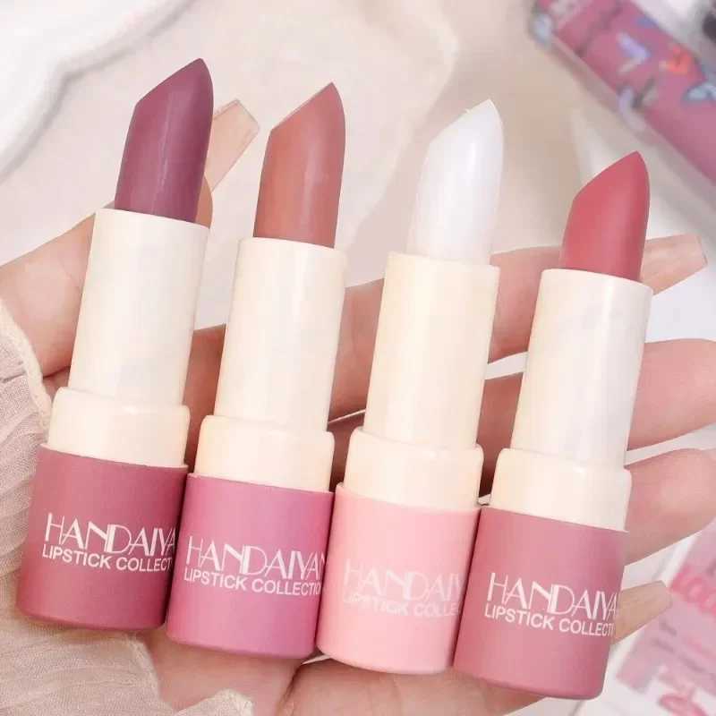 Waterproof Nude Lipstick 8 Colors Non-Stick Cup Velvet Moisture Matte Lip Tint Professional Lasting Velvet Lips Makeup CosmeticXJ241205
