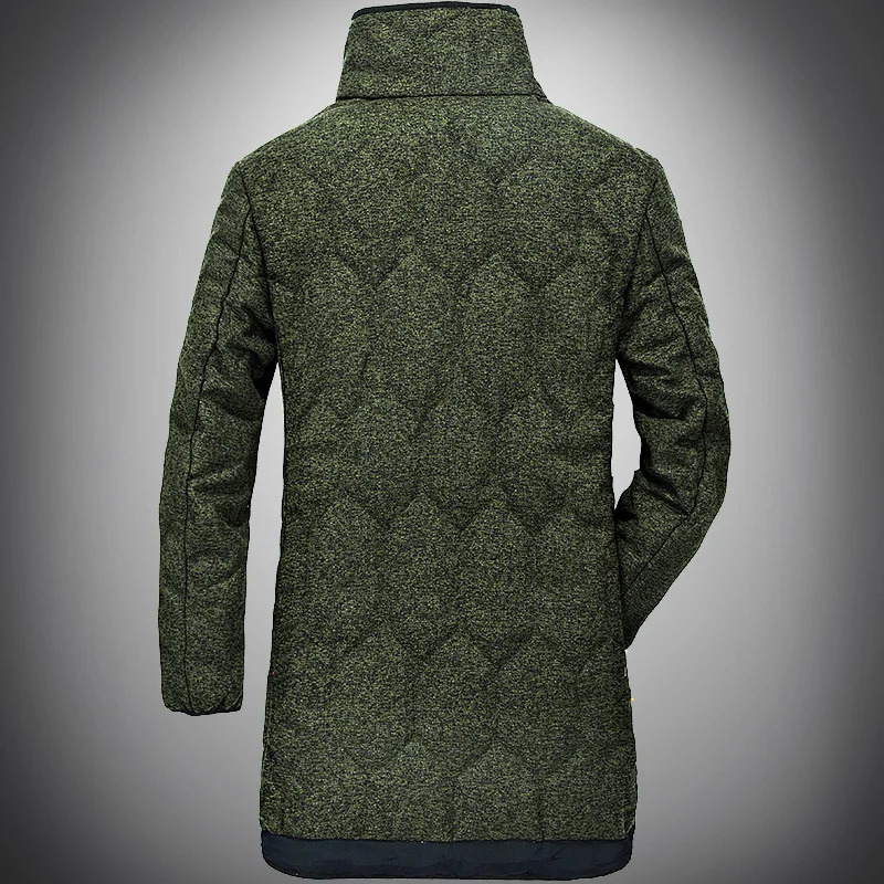 Winter Mens Medium Length Thick Parka Multi Pocket Zipper Solid Military Coat Mens Outdoor Sports Warm and Windproof Ropa De Hombre 241202