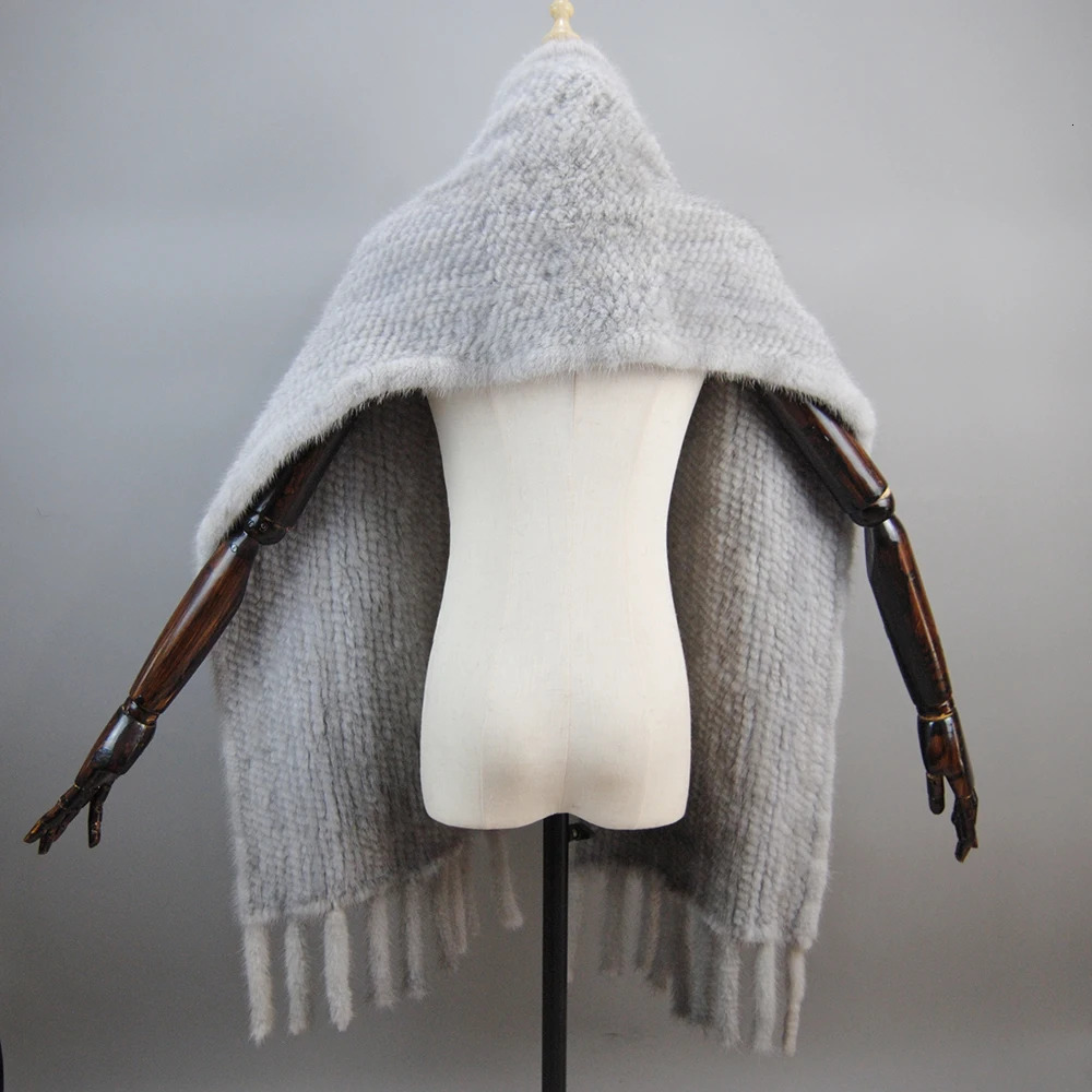 selling long winter warm real mink scarf real mink shawl fashionable womens knitted real mink scarf 241205