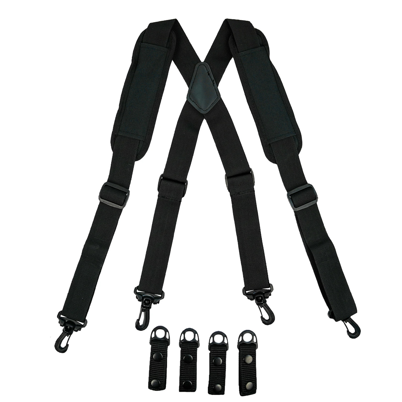 Tactical Suspender pants duty adjustable padded military braces 241122