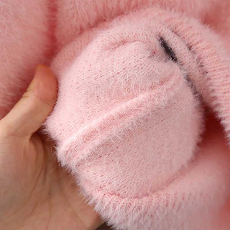 Girls sweater baby clothing soft and smooth material 3-11 years old autumn and winter new item sled childrens knitted sweater GY06101 W241205