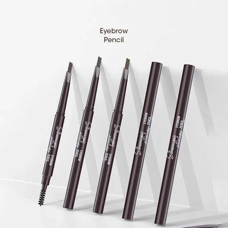 Waterproof dark brown eyeliner pen advanced eyeliner pen Brn with Spoolie brush long wear suitable for perfect eyebrows W241205