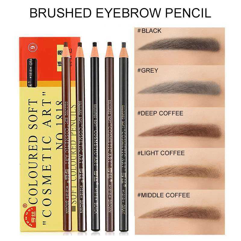 Eyebrow Pencil Waterproof Eyebrow Pencil Coloring Tattoo Template Natural Durable Cosmetics Eyebrow Lining Pencil W241205