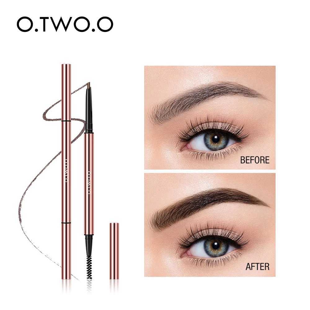 Wholesale O.Two. O-shaped eyebrow pencil thin triangle exfoliator long-lasting waterproof soft brown eyebrow makeup 6 colors W241205
