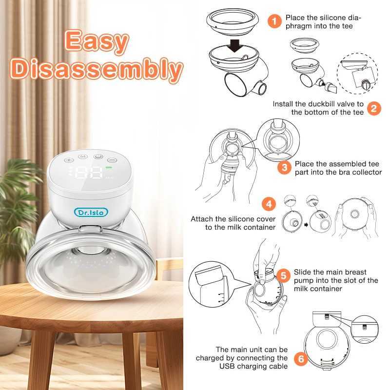 Breastpumps Wearable Breast Pump Mother and Baby Supplies Breast Pump Breast Milk Milking and Milking Machine Fully Automatic Breast Pump S241252