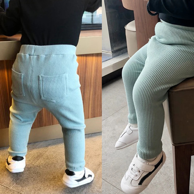 100 Cotton Baby Girls Leggings Solid Color Girls Pant Tights Child Clothing Kids Clothes Girls Fashion Pants for Girls 9M-8Years 241204