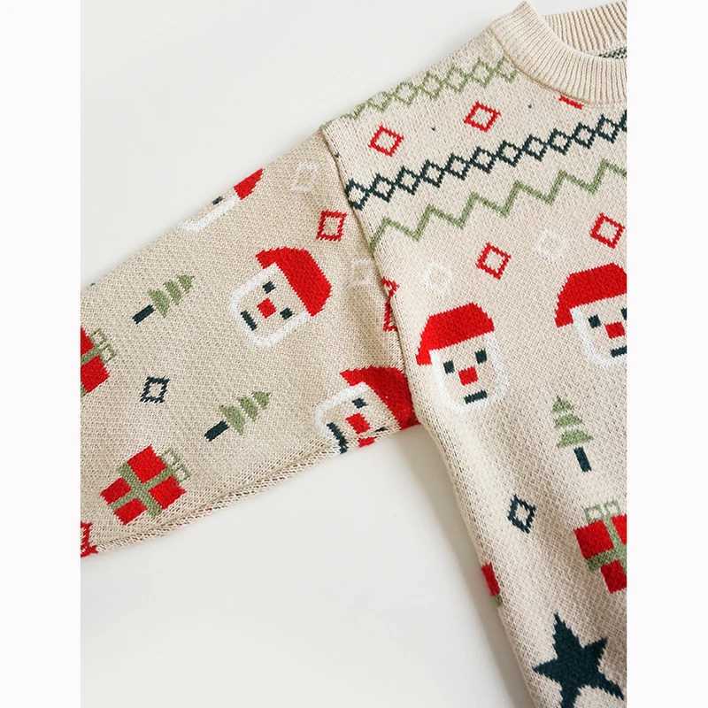 Autumn winter Santa Claus gifts babies girls sweaters New Year boys girls W241205