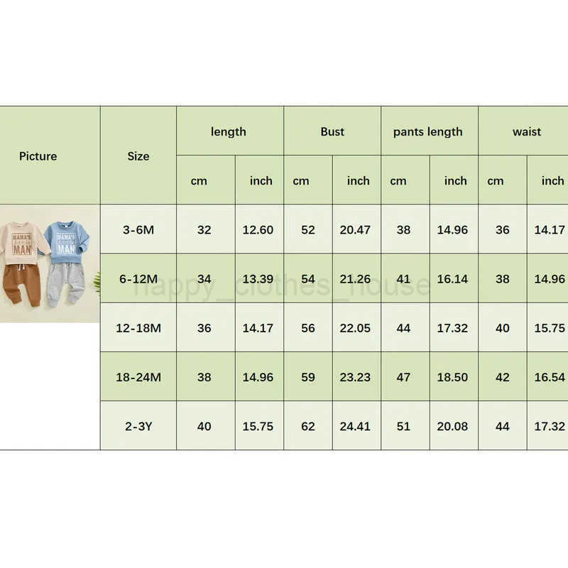 Baby Boy Pant Sets Fall Clothes Letter Print Long Sleeve Sweatshirt and Elastic Pants 2 Piece Outfits for ToddlerXJ241205