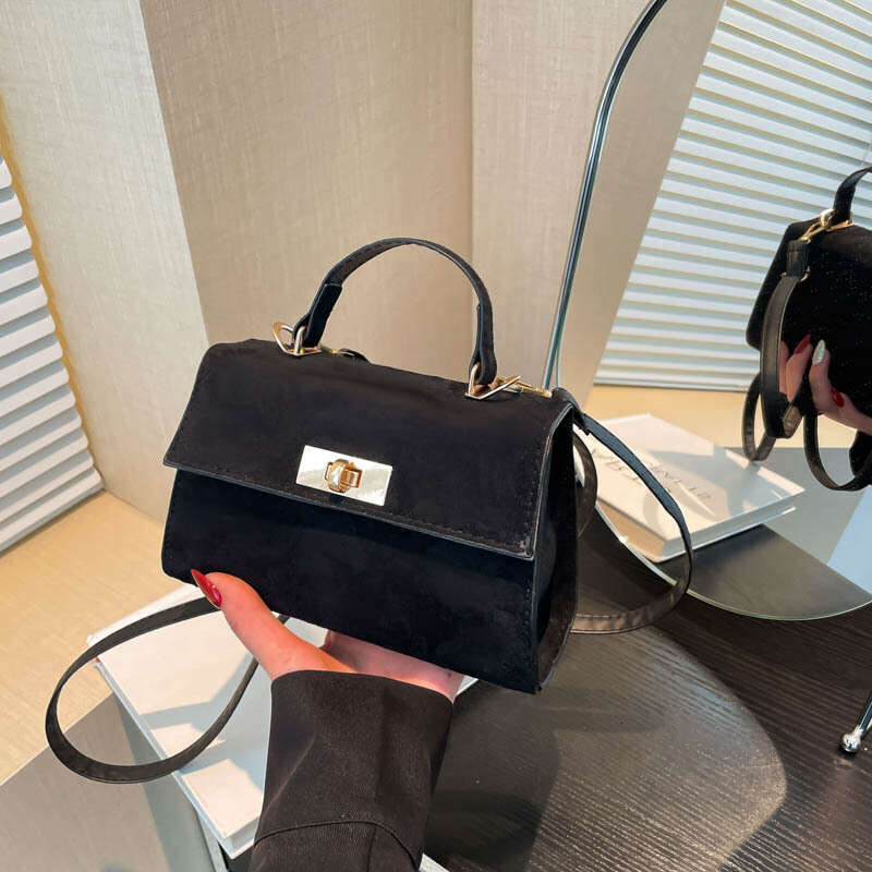 Suede Shoulder Bags For Women Crossbags Bag Women Tote Bag Work Purses Crescent Bag Suede Handbag Travel Winter Fall Stylish Small Square Bag
